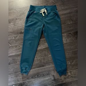 Figs Zamora Jogger Scrub Pants Womens Small Green